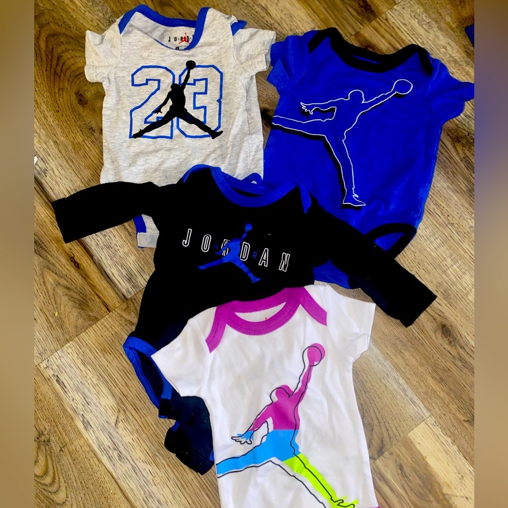 Jordan baby onesies